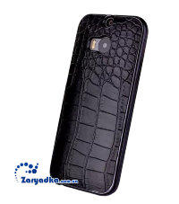Роскошный кожаный чехол премиум класса Luxury из крокодильей кожи для телефона HTC One (M8) M8