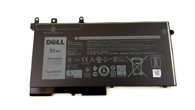 Оригинальный аккумулятор для планшета Dell Latitude 5280 5480 5580 5290 5490 5590 4YFVG 93FTF  Купить батарею для Dell 5290 в интернете по выгодной цене