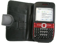 Оригинальный кожаный чехол для телефона Nokia E63 Side Open Black