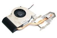 Оригинальный кулер вентилятор охлаждения для ноутбука DELL Inspiron 1750 OEM K536T с теплоотводом
