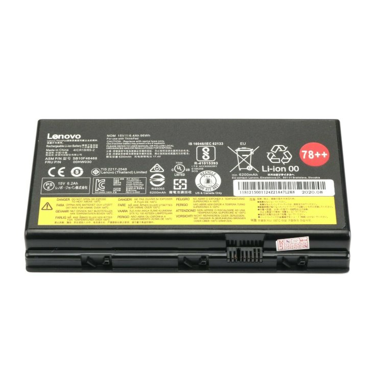 Оригинальный аккумулятор для ноутбука Lenovo ThinkPad P70 P71 SB10F46468 00HW030 01AV451 Купить батарею для LEnovo P70 в интернете по выгодной цене