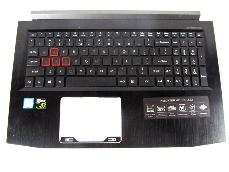 Клавиатура для ноутбука Acer Predator Helios 300 G3-571 G3-572 Купить клавиатуру с корпусом для ноубука Acer helios 300 G3 571 в интернете по выгодной цене