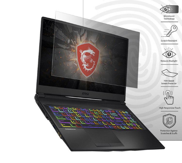 Защитная пленка экрана для ноутбука MSI GL75  Купить антибликовую пленку для MSI GL75