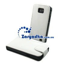 Кожаный чехол для телефона  Samsung Galaxy S II i9100 флип белый