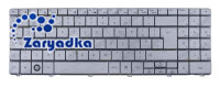 Оригинальная клавиатура для ноутбука Gateway NV52 NV53 NV54 NV56 NV58   MP-07F33U4-698 серебро