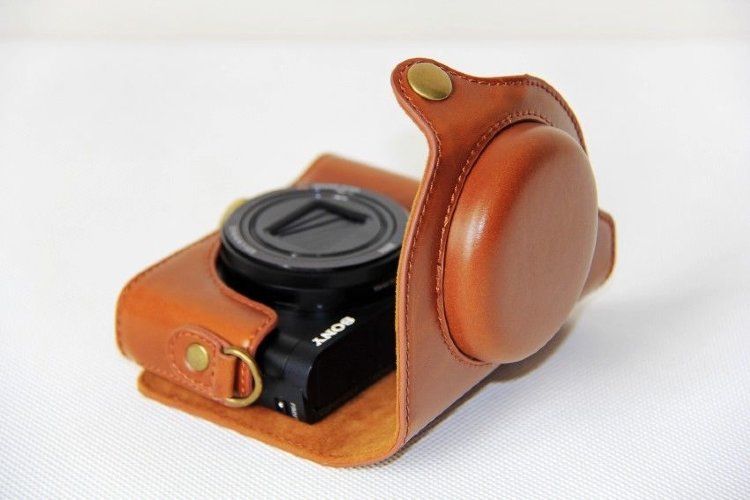 Чехол для камеры Sony Cyber-shot DSC-HX80 HX80 DSCHX80 HX80V Купить оригинальный кожаный чехол для фотоаппарата Siny HX80 в интернете по выгодной цене