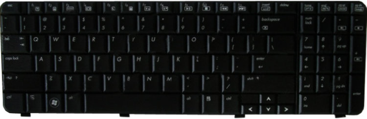 Оригинальная клавиатура для ноутбука HP G61 COMPAQ CQ61 черная/серебро Оригинальная клавиатура для ноутбука HP G61 COMPAQ CQ61 черная/серебро