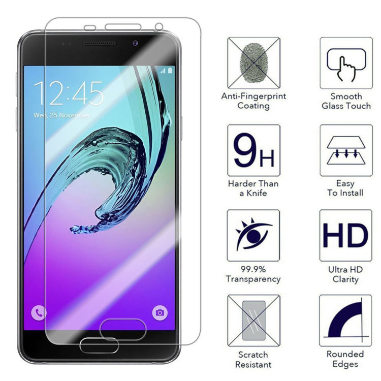 Защитное противоударное стекло для смартфона Samsung Galaxy A5 (2016) Купить защитное противоударное стекло для Samsung Galaxy A5 (2016)