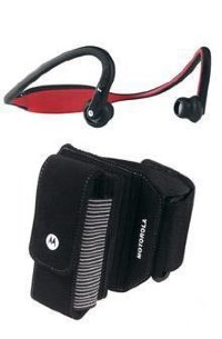 Оригинальная спортивная сумка чехол Armband для телефонов Motorola KRZR K1 KRZR K3 K3m + отделение для блютус bluetooth стерео гарнитуры S9