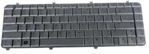 Оригинальная клавиатура для ноутбука HP Pavilion dv5 488590-001 серебро Оригинальная клавиатура для ноутбука HP Pavilion dv5 488590-001 серебро