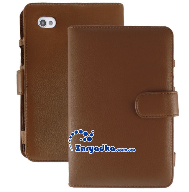 Кожаный чехол для планшета Samsung Galaxy Tab P1000 коричневый Кожаный чехол для планшета Samsung Galaxy Tab P1000 коричневый