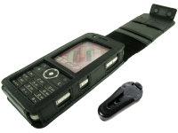 Оригинальный кожаный чехол для телефона Sony Ericsson G900 Clip