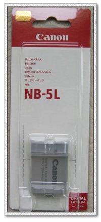 Оригинальный аккумулятор для камеры Canon NB-5L NB5L