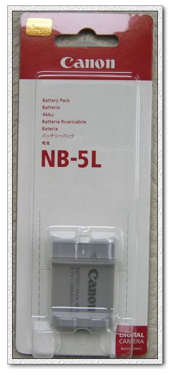 Оригинальный аккумулятор для камеры Canon NB-5L NB5L Оригинальная genuine батарея для камеры Canon NB-5L NB5L