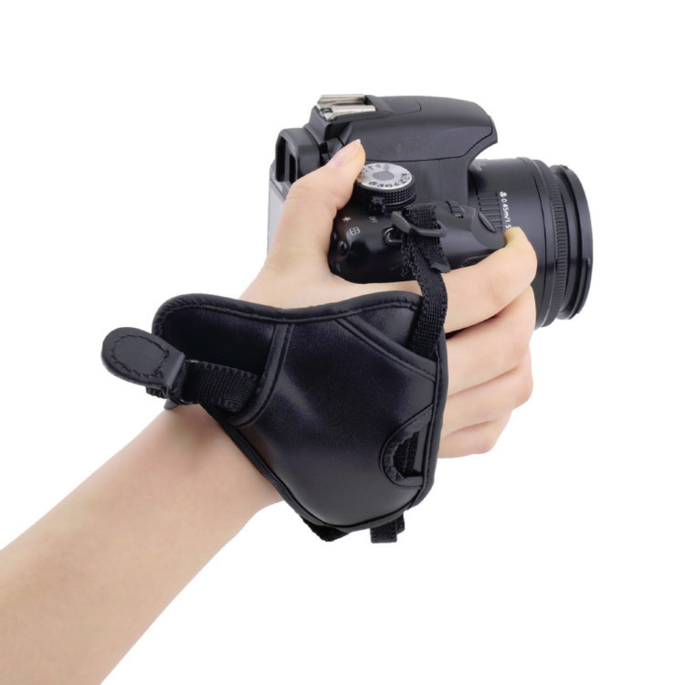 Кожаный ремешек на руку для камеры Canon Nikon Sony Olympus Купить оригинальный кожаный ремень на руку для зеркальный камер DSLR в интернет магазине