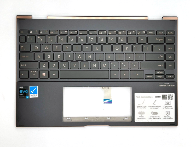 Клавиатура для ноутбука Asus Zenbook Flip S13 UX371E UX371EA 90NB0RZ2-R30US0 Купить клавиатурный модуль для Aaus S 13 в интернете по выгодной цене