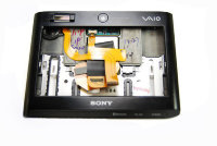 Оригинальный корпус для ноутбука Sony VGN-UX280P VGN-UX крышка матрицы в сборе с камерой и сканером отпечатков пальцев