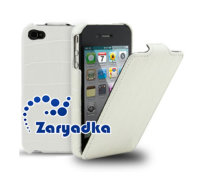 Премиум кожаный чехол для телефона  Apple iPhone 4S/iPhone 4/iPhone 4 Jacka Melkco белый